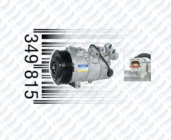 KALE 349815 Klima Kompresoru Renault Megane Iii / Megane Cc / Scenic Iii / Grand Scenic Iii [7pk - V Kayis Kasnagi] [119mm]  ####
